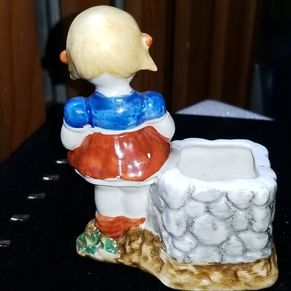 Occupied Japan Girl Ceramic Small Planter - Picture 2 of 5